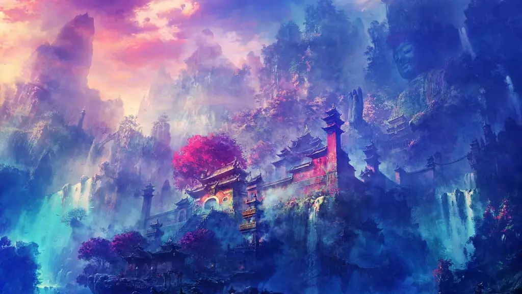Wallpaper Pemandangan Anime 4K Gambar pemandangan anime 4K