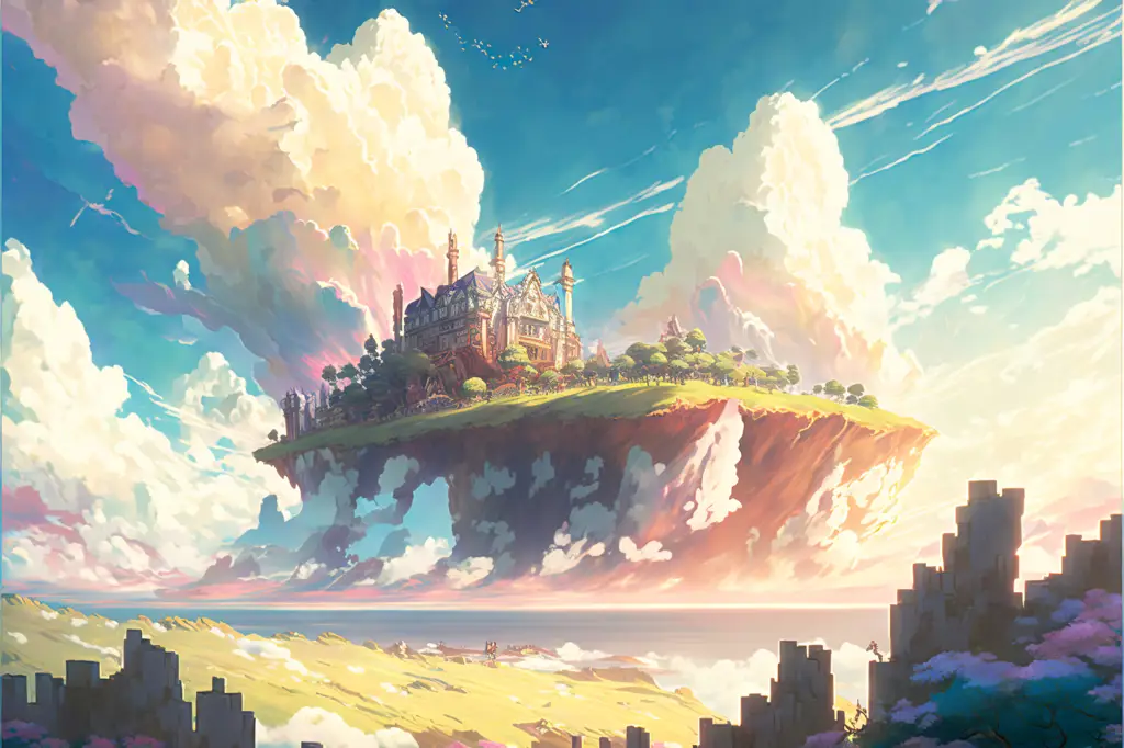 Pemandangan Anime Gambar pemandangan anime