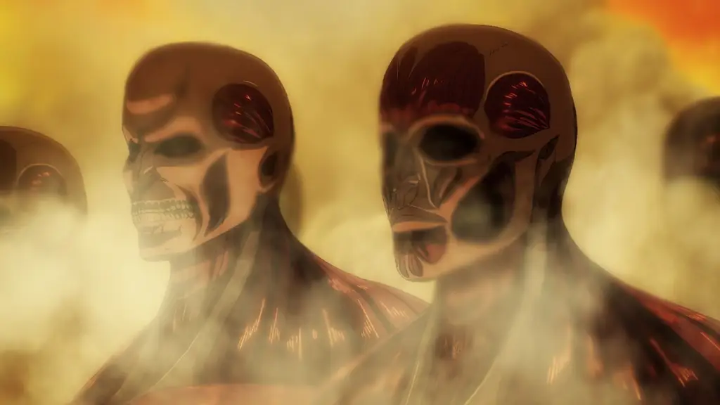 Peta dunia yang menampilkan lokasi berbagai ancaman Titan Peta dunia Attack on Titan