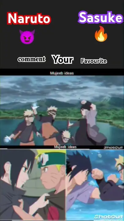 Pertarungan epik antara dua sahabat Adegan pertarungan Naruto dan Sasuke