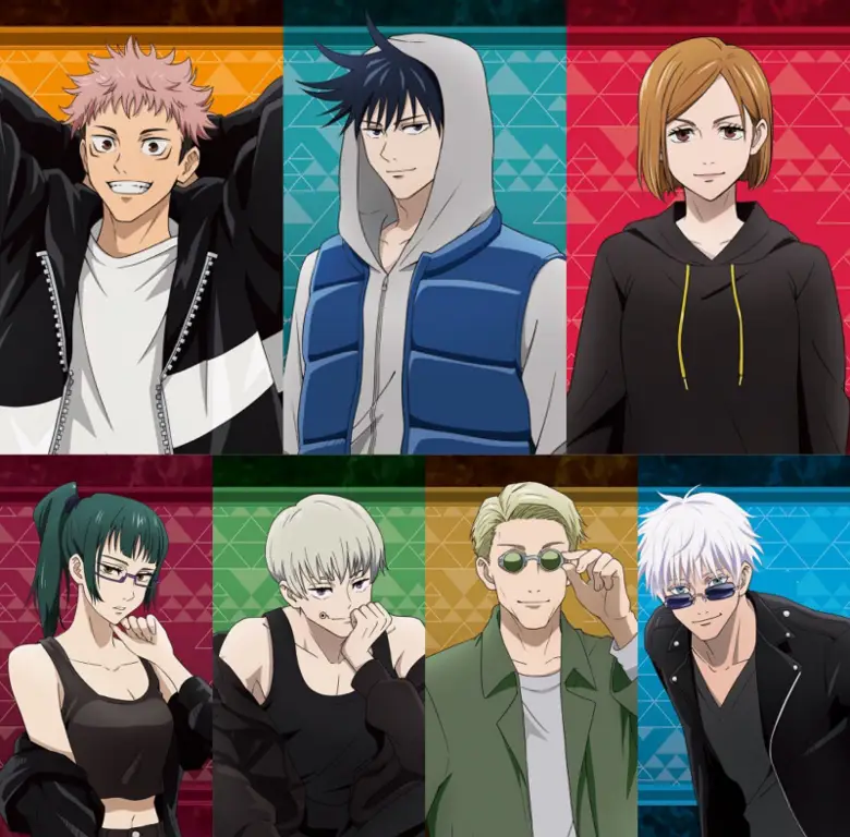 Para karakter ikonik Jujutsu Kaisen Karakter-karakter utama dalam anime Jujutsu Kaisen