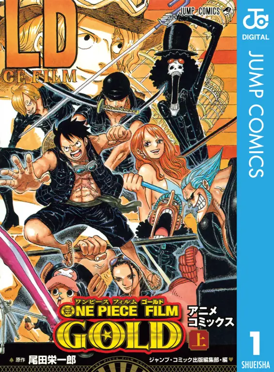 Luffy dan kru Topi Jerami bertempur melawan musuh-musuh mereka Adegan aksi dalam film One Piece Film: Gold