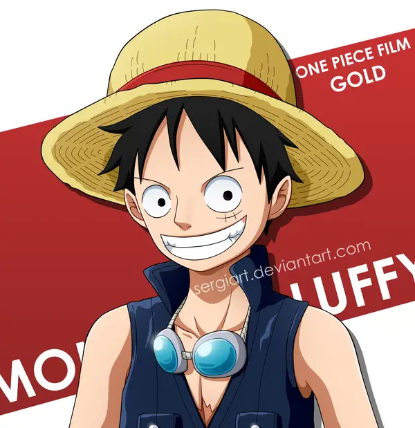 Luffy dalam sebuah adegan di One Piece Film: Gold