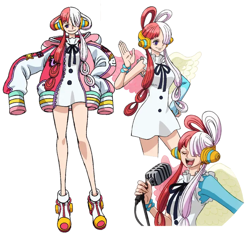 Momen ikonik Uta saat bernyanyi Adegan Uta sedang bernyanyi dalam Film One Piece Film: Red