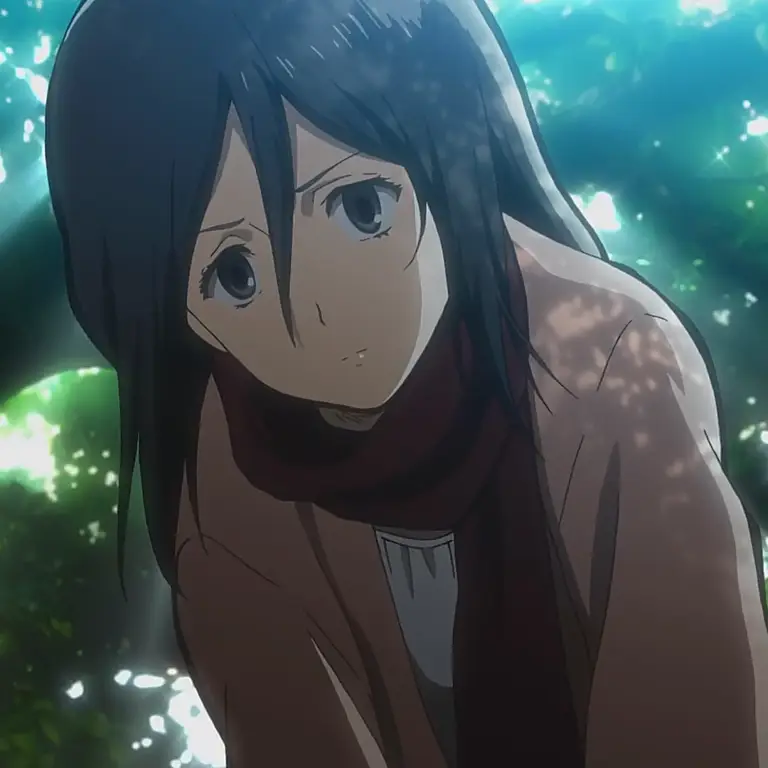 Gambar Mikasa Ackerman dari Attack on Titan