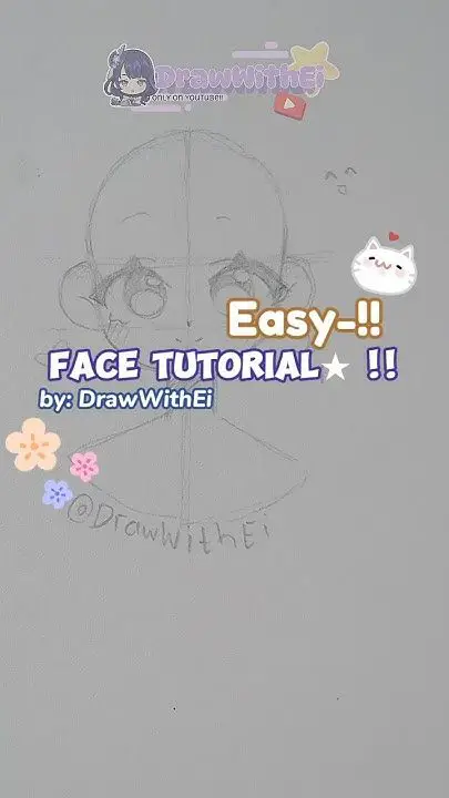 Cara menggambar wajah anime perempuan Tutorial menggambar wajah anime perempuan