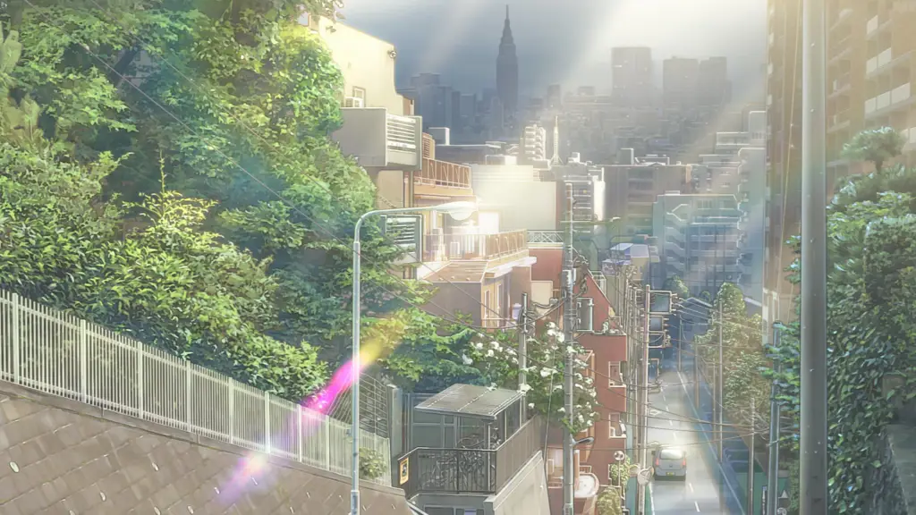 Keindahan visual dalam film Weathering With You Pemandangan kota Tokyo yang indah dalam film Weathering With You